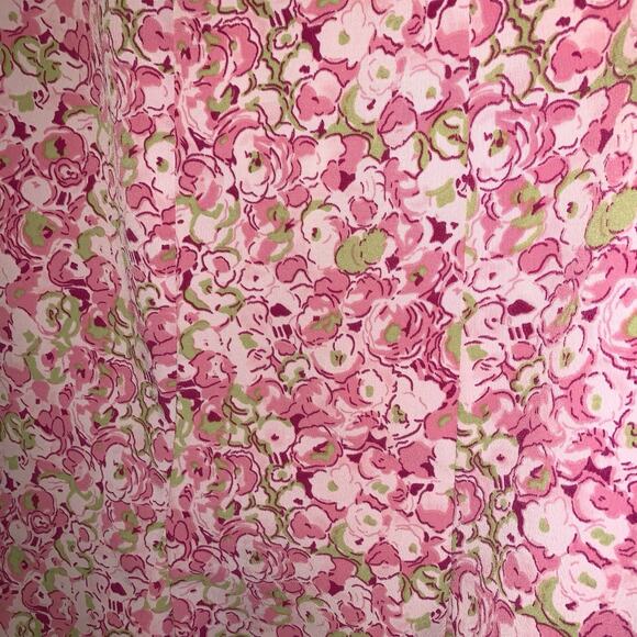 JBXR Vintage size 6 skirt pink floral print back zip flared pleated on bottom - Picture 7 of 7